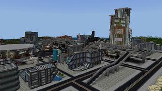 Screenshot of the Minecraft Bedrock Marketplace product Alien World created by Pickaxe Studios.