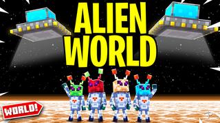 Thumbnail of the Minecraft Bedrock Marketplace product Alien World created by Pickaxe Studios.