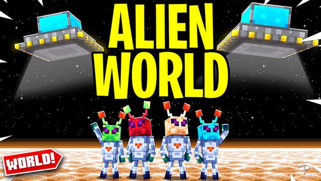 Thumbnail of the Minecraft Bedrock Marketplace product Alien World created by Pickaxe Studios.