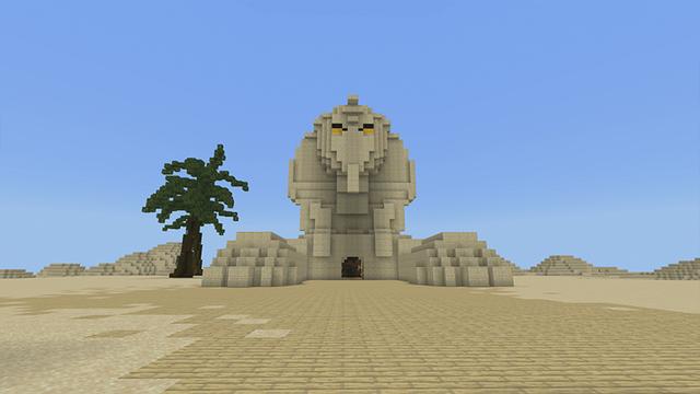 Screenshot of the Minecraft Bedrock Marketplace product Ancient Egypt World created by Pickaxe Studios.