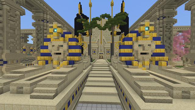 Screenshot of the Minecraft Bedrock Marketplace product Ancient Egypt World created by Pickaxe Studios.