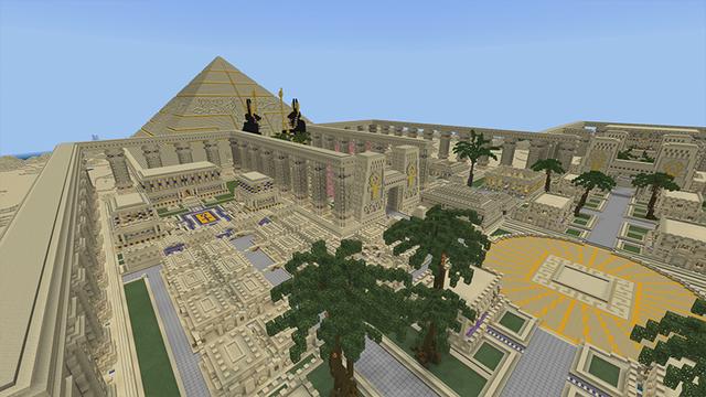 Screenshot of the Minecraft Bedrock Marketplace product Ancient Egypt World created by Pickaxe Studios.