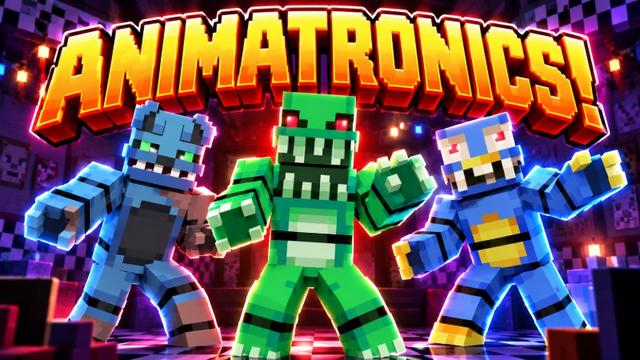 Thumbnail of the Minecraft Bedrock Marketplace product Animatronics! created by Pickaxe Studios.