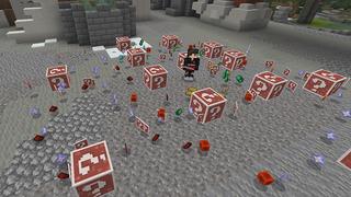 Screenshot of the Minecraft Bedrock Marketplace product Anime Lucky Blocks created by Pickaxe Studios.