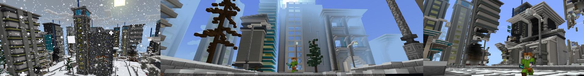 Panorama of the Minecraft Bedrock Marketplace product APOCALYPSE created by Pickaxe Studios.