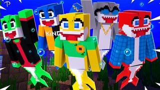Thumbnail of the Minecraft Bedrock Marketplace product Baby Shark Derps! HD created by Pickaxe Studios.