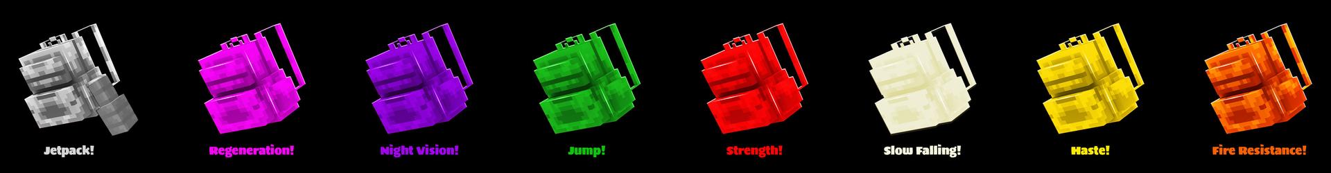 Panorama of the Minecraft Bedrock Marketplace product BACKPACK+ created by Pickaxe Studios.