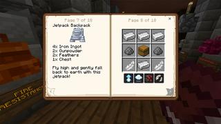 Screenshot of the Minecraft Bedrock Marketplace product BACKPACK+ created by Pickaxe Studios.