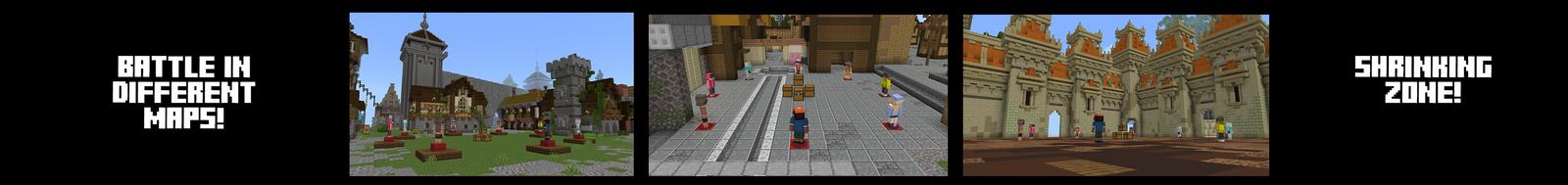 Panorama of the Minecraft Bedrock Marketplace product BATTLE ROYALE created by Pickaxe Studios.
