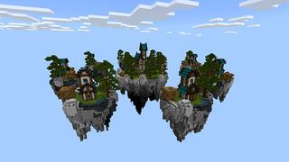 Screenshot of the Minecraft Bedrock Marketplace product BED WARS+ created by Pickaxe Studios.