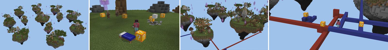 Panorama of the Minecraft Bedrock Marketplace product BEDWARS Classic! created by Pickaxe Studios.