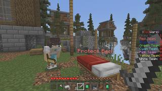 Screenshot of the Minecraft Bedrock Marketplace product BEDWARS! created by Pickaxe Studios.