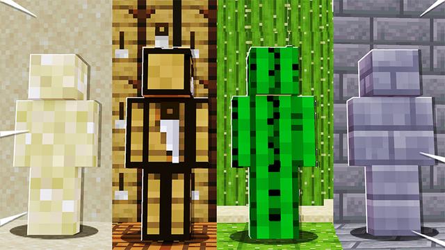 Thumbnail of the Minecraft Bedrock Marketplace product BLOCK Skins created by Pickaxe Studios.