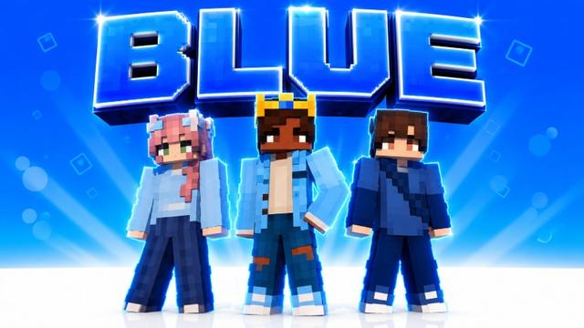 Thumbnail of the Minecraft Bedrock Marketplace product Blue! created by Pickaxe Studios.