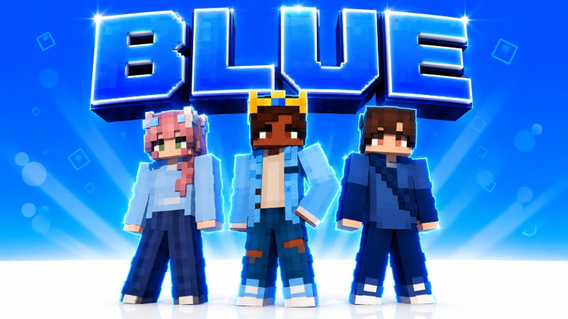 Thumbnail of the Minecraft Bedrock Marketplace product Blue! created by Pickaxe Studios.