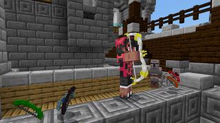 Screenshot of the Minecraft Bedrock Marketplace product BOWS+ created by Pickaxe Studios.