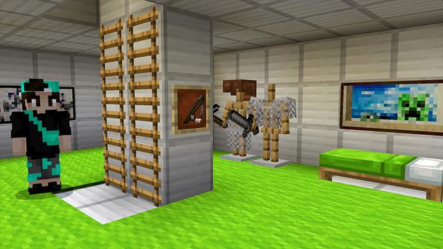 Screenshot of the Minecraft Bedrock Marketplace product BUNKER! created by Pickaxe Studios.