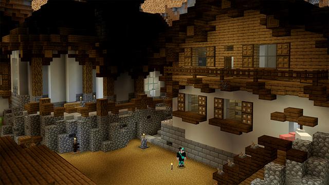 Screenshot of the Minecraft Bedrock Marketplace product BUNKER! created by Pickaxe Studios.