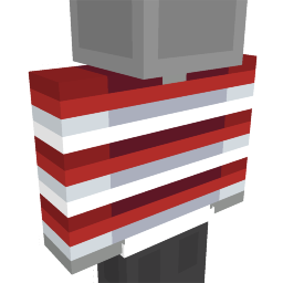 Thumbnail of the Minecraft Bedrock Marketplace product Candy Cane Shirt created by Pickaxe Studios.