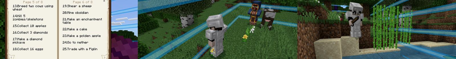 Panorama of the Minecraft Bedrock Marketplace product Captive Survival Challenge created by Pickaxe Studios.