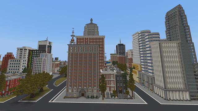 Screenshot of the Minecraft Bedrock Marketplace product Cars City! created by Pickaxe Studios.