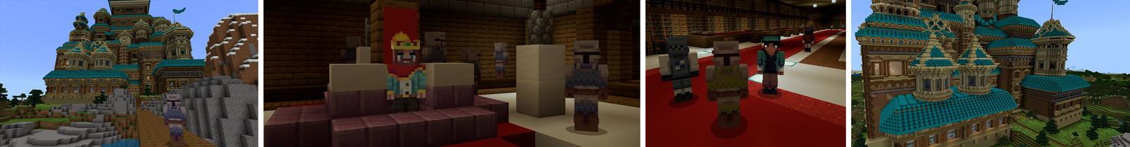 Panorama of the Minecraft Bedrock Marketplace product Castle created by Pickaxe Studios.