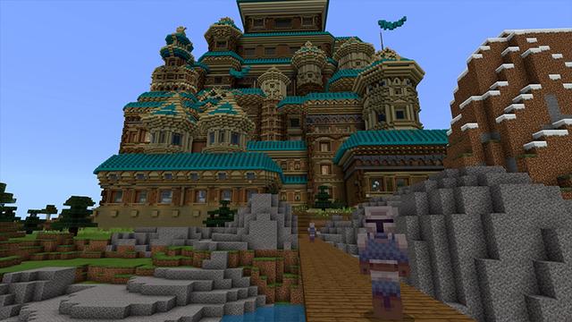 Screenshot of the Minecraft Bedrock Marketplace product Castle created by Pickaxe Studios.