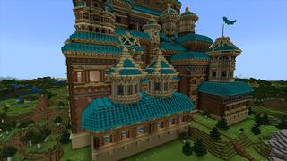 Screenshot of the Minecraft Bedrock Marketplace product Castle created by Pickaxe Studios.