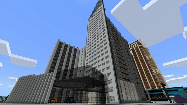 Screenshot of the Minecraft Bedrock Marketplace product City! created by Pickaxe Studios.