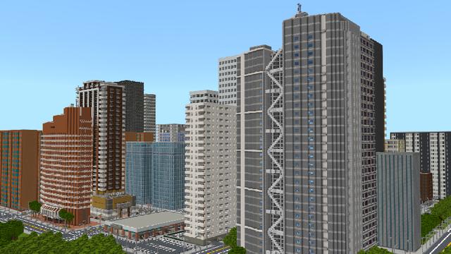 Screenshot of the Minecraft Bedrock Marketplace product City Life created by Pickaxe Studios.