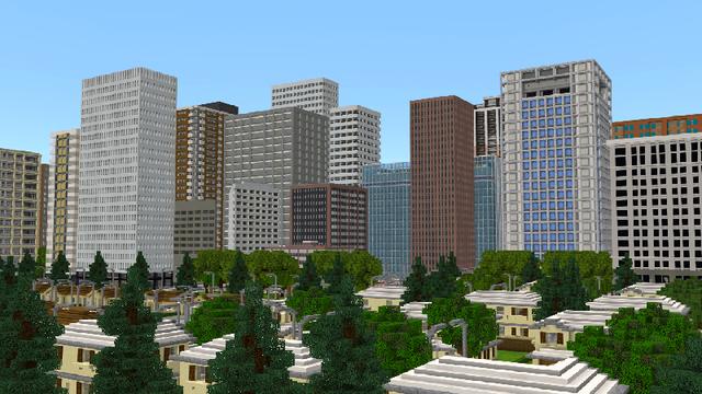 Screenshot of the Minecraft Bedrock Marketplace product City Life created by Pickaxe Studios.