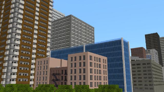 Screenshot of the Minecraft Bedrock Marketplace product City Life created by Pickaxe Studios.