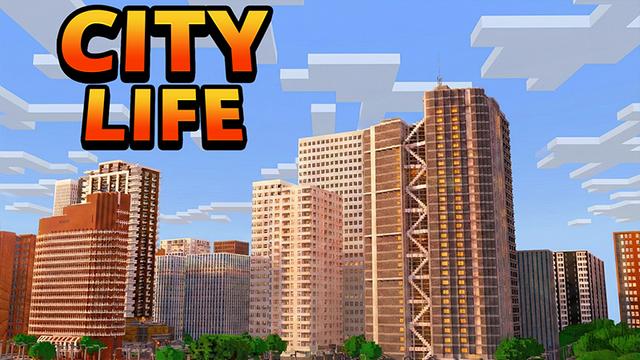 Thumbnail of the Minecraft Bedrock Marketplace product City Life created by Pickaxe Studios.