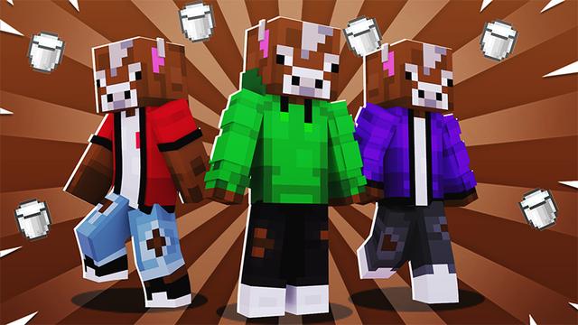 Thumbnail of the Minecraft Bedrock Marketplace product COWS! created by Pickaxe Studios.