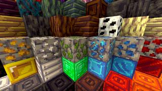 Screenshot of the Minecraft Bedrock Marketplace product CRAFT Texture Pack created by Pickaxe Studios.