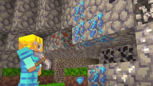 Screenshot of the Minecraft Bedrock Marketplace product CRAFT Texture Pack created by Pickaxe Studios.