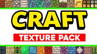 Thumbnail of the Minecraft Bedrock Marketplace product CRAFT Texture Pack created by Pickaxe Studios.