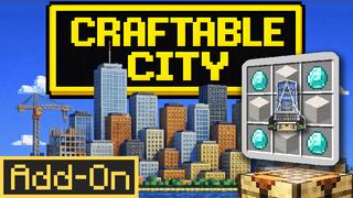 Thumbnail of the Minecraft Bedrock Marketplace product Add-On CRAFTABLE CITY created by Pickaxe Studios.