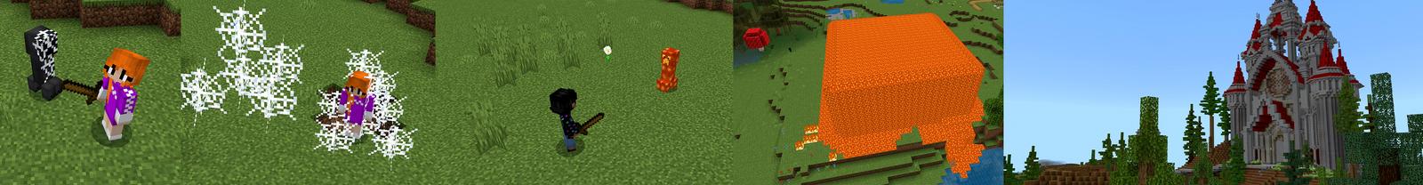 Panorama of the Minecraft Bedrock Marketplace product CREEPERS+ created by Pickaxe Studios.