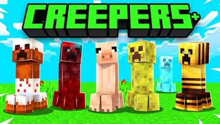 Thumbnail of the Minecraft Bedrock Marketplace product CREEPERS+ created by Pickaxe Studios.
