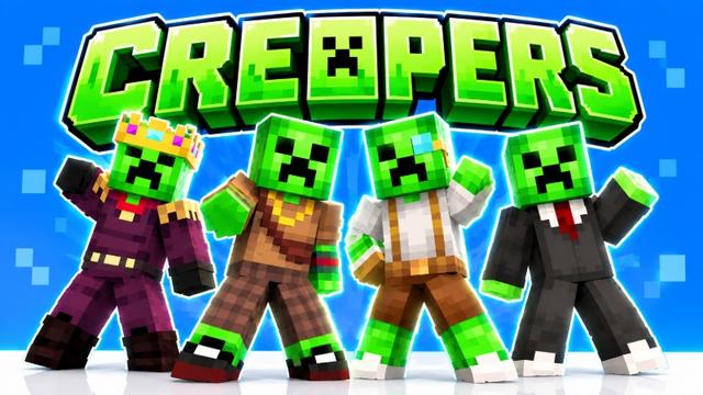 Thumbnail of the Minecraft Bedrock Marketplace product Creepers created by Pickaxe Studios.