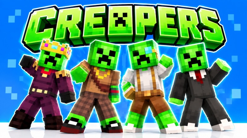 Thumbnail of the Minecraft Bedrock Marketplace product Creepers created by Pickaxe Studios.