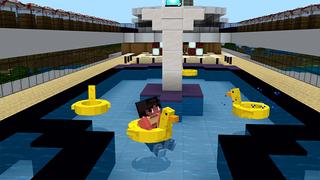 Screenshot of the Minecraft Bedrock Marketplace product Cruise Boat! created by Pickaxe Studios.