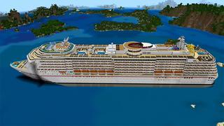 Screenshot of the Minecraft Bedrock Marketplace product CRUISE SHIP created by Pickaxe Studios.