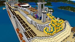 Screenshot of the Minecraft Bedrock Marketplace product CRUISE SHIP created by Pickaxe Studios.