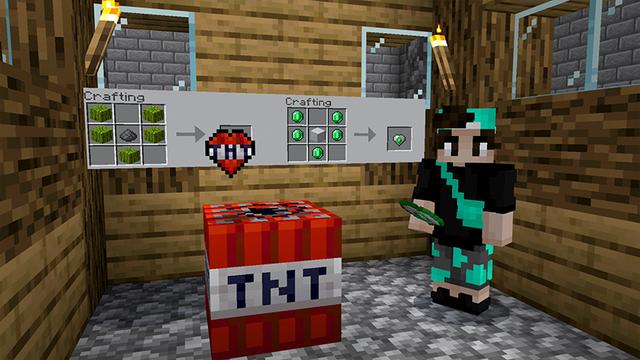 Screenshot of the Minecraft Bedrock Marketplace product CUSTOM HEARTS! created by Pickaxe Studios.