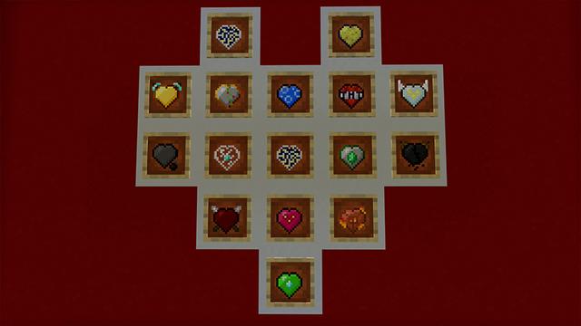 Screenshot of the Minecraft Bedrock Marketplace product CUSTOM HEARTS! created by Pickaxe Studios.