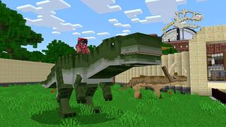 Screenshot of the Minecraft Bedrock Marketplace product DINOSAURE created by Pickaxe Studios.