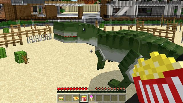 Screenshot of the Minecraft Bedrock Marketplace product DINOSAUR created by Pickaxe Studios.