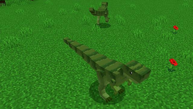 Screenshot of the Minecraft Bedrock Marketplace product DINOSAUR created by Pickaxe Studios.